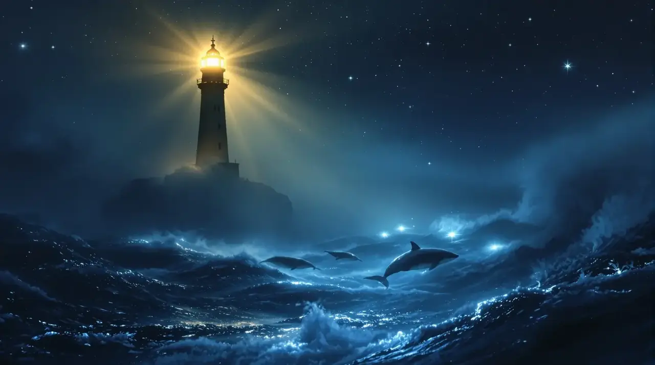 星海灯塔星海冒险影视宣传海报